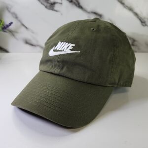 Nike Olive Green Embroidered Swoosh Cap. Adjustable